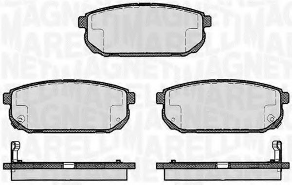 Тормозные колодки MAGNETI MARELLI 363916060448