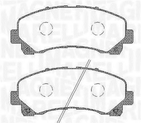 Тормозные колодки MAGNETI MARELLI 363916060449