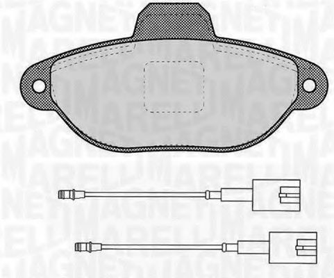 Тормозные колодки MAGNETI MARELLI 363916060453
