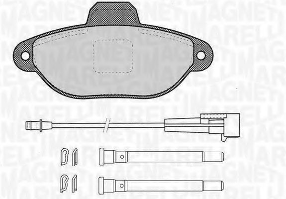 Тормозные колодки MAGNETI MARELLI 363916060455