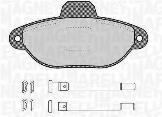 Тормозные колодки MAGNETI MARELLI 363916060456
