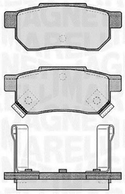 Тормозные колодки MAGNETI MARELLI 363916060457