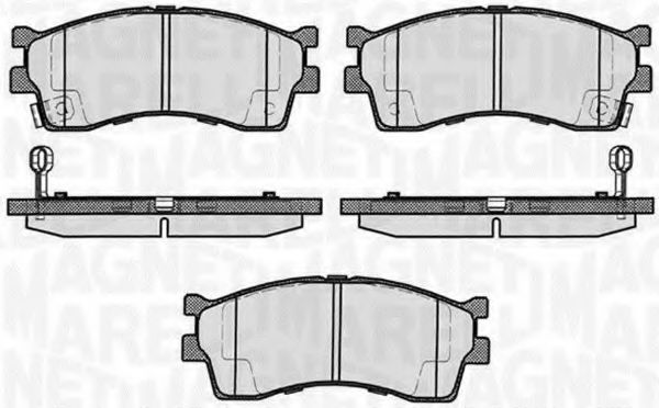 Тормозные колодки MAGNETI MARELLI 363916060458