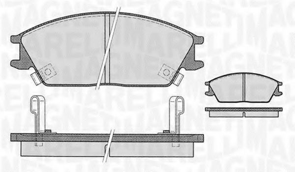 Тормозные колодки MAGNETI MARELLI 363916060459