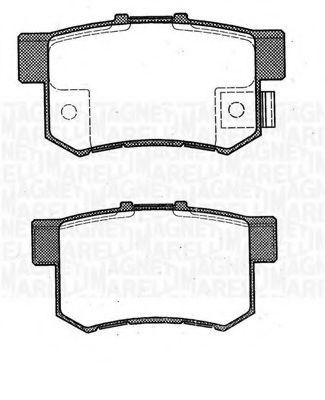 Тормозные колодки MAGNETI MARELLI 363916060461