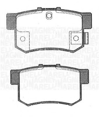 Тормозные колодки MAGNETI MARELLI 363916060462