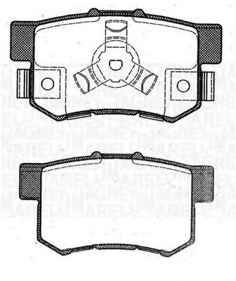 Тормозные колодки MAGNETI MARELLI 363916060463
