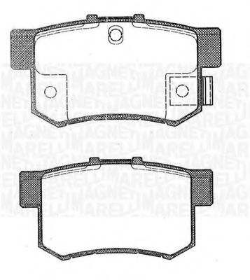 Тормозные колодки MAGNETI MARELLI 363916060464