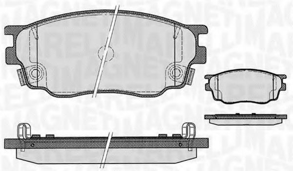 Тормозные колодки MAGNETI MARELLI 363916060465