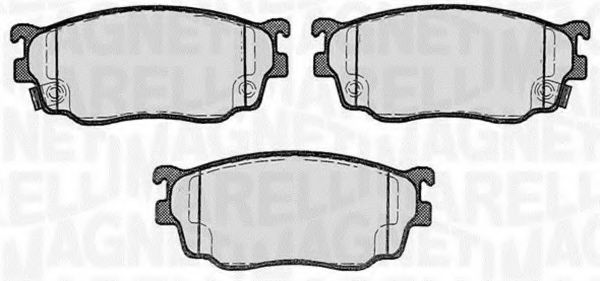Тормозные колодки MAGNETI MARELLI 363916060466
