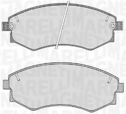 Тормозные колодки MAGNETI MARELLI 363916060468