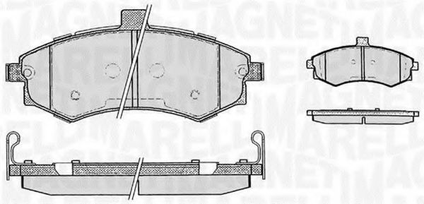 Тормозные колодки MAGNETI MARELLI 363916060469