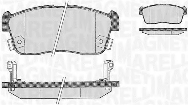Тормозные колодки MAGNETI MARELLI 363916060471