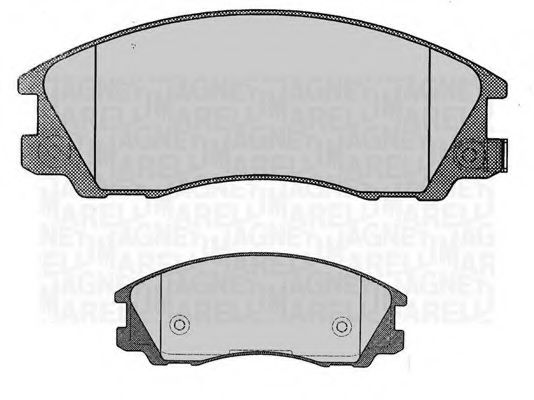 Тормозные колодки MAGNETI MARELLI 363916060472