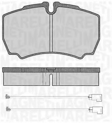 Тормозные колодки MAGNETI MARELLI 363916060474