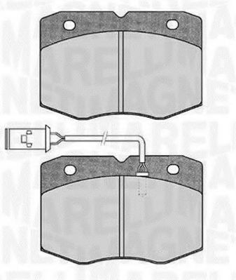 Тормозные колодки MAGNETI MARELLI 363916060475