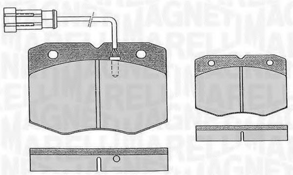 Тормозные колодки MAGNETI MARELLI 363916060476