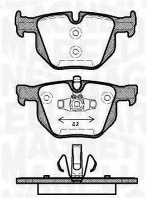 Тормозные колодки MAGNETI MARELLI 363916060486