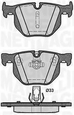 Тормозные колодки MAGNETI MARELLI 363916060487