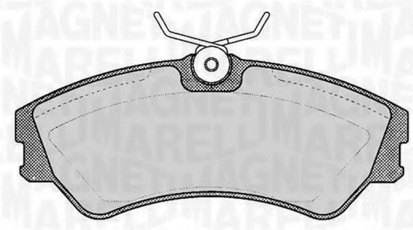 Тормозные колодки MAGNETI MARELLI 363916060488