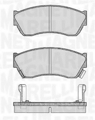 Тормозные колодки MAGNETI MARELLI 363916060491