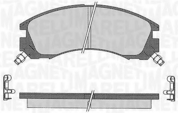 Тормозные колодки MAGNETI MARELLI 363916060496
