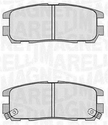 Тормозные колодки MAGNETI MARELLI 363916060497