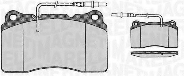Тормозные колодки MAGNETI MARELLI 363916060498