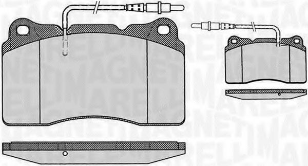 Тормозные колодки MAGNETI MARELLI 363916060500