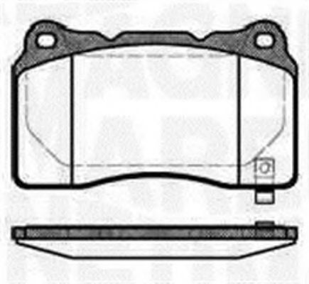 Тормозные колодки MAGNETI MARELLI 363916060502