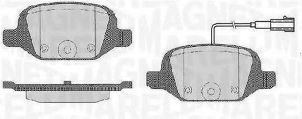 Тормозные колодки MAGNETI MARELLI 363916060503