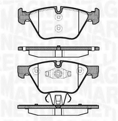 Тормозные колодки MAGNETI MARELLI 363916060507