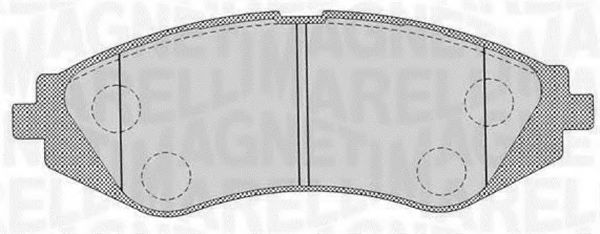 Тормозные колодки MAGNETI MARELLI 363916060510