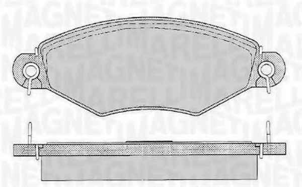 Тормозные колодки MAGNETI MARELLI 363916060512
