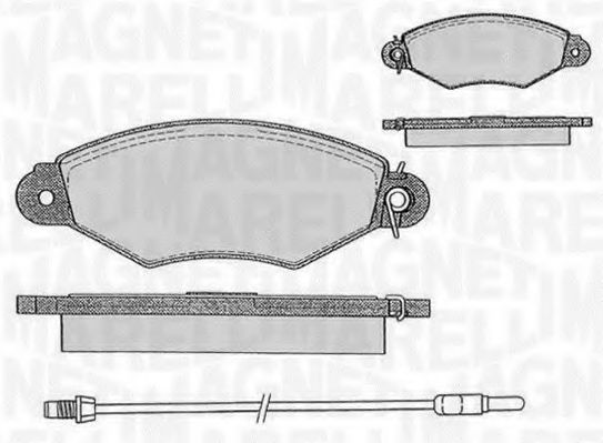 Тормозные колодки MAGNETI MARELLI 363916060513