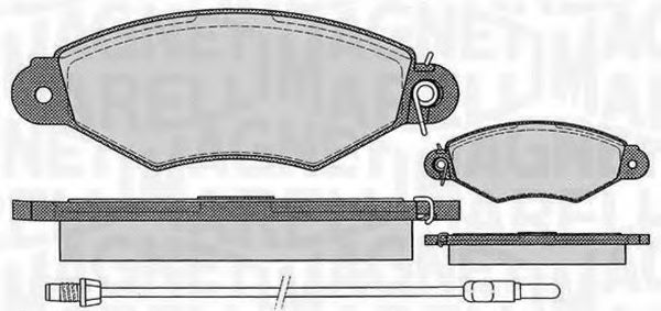 Тормозные колодки MAGNETI MARELLI 363916060514