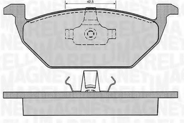 Тормозные колодки MAGNETI MARELLI 363916060515