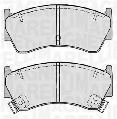 Тормозные колодки MAGNETI MARELLI 363916060518