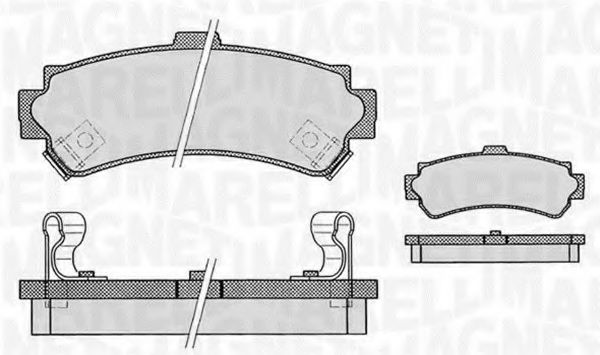 Тормозные колодки MAGNETI MARELLI 363916060519
