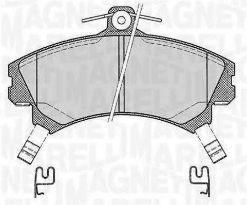 Тормозные колодки MAGNETI MARELLI 363916060521