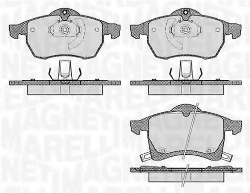 Тормозные колодки MAGNETI MARELLI 363916060523