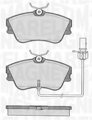 Тормозные колодки MAGNETI MARELLI 363916060528