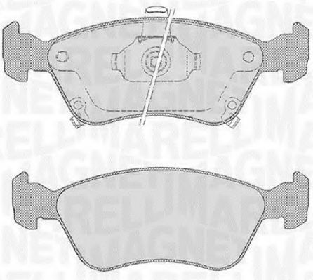 Тормозные колодки MAGNETI MARELLI 363916060532