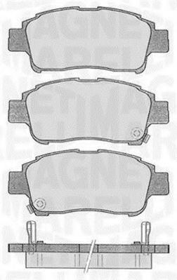 Тормозные колодки MAGNETI MARELLI 363916060533