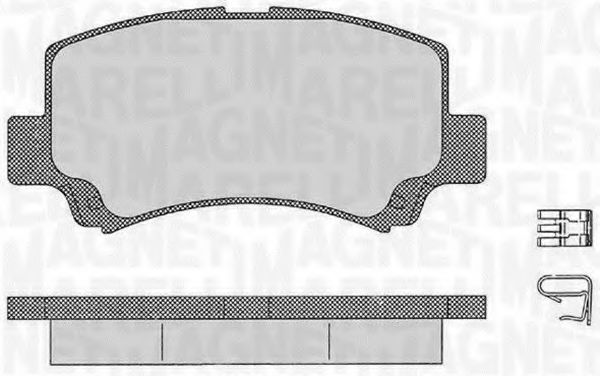 Тормозные колодки MAGNETI MARELLI 363916060534