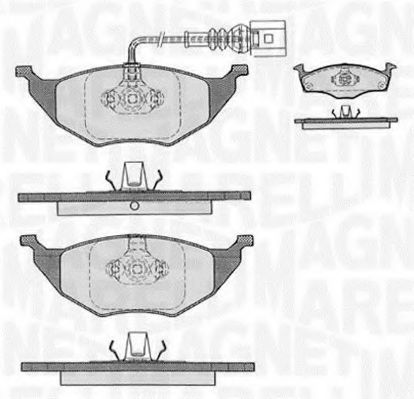 Тормозные колодки MAGNETI MARELLI 363916060536