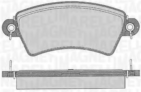 Тормозные колодки MAGNETI MARELLI 363916060537