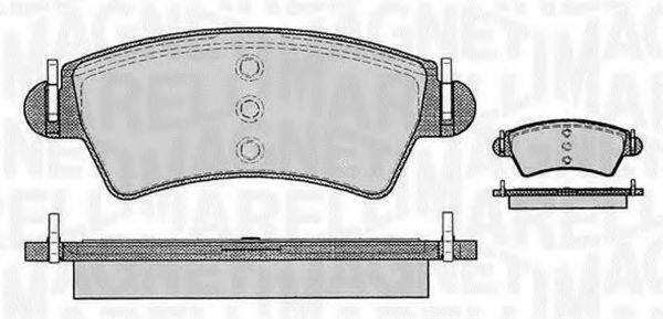 Тормозные колодки MAGNETI MARELLI 363916060538