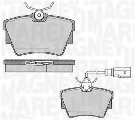 Тормозные колодки MAGNETI MARELLI 363916060541