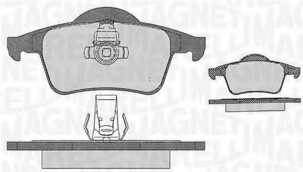 Тормозные колодки MAGNETI MARELLI 363916060543